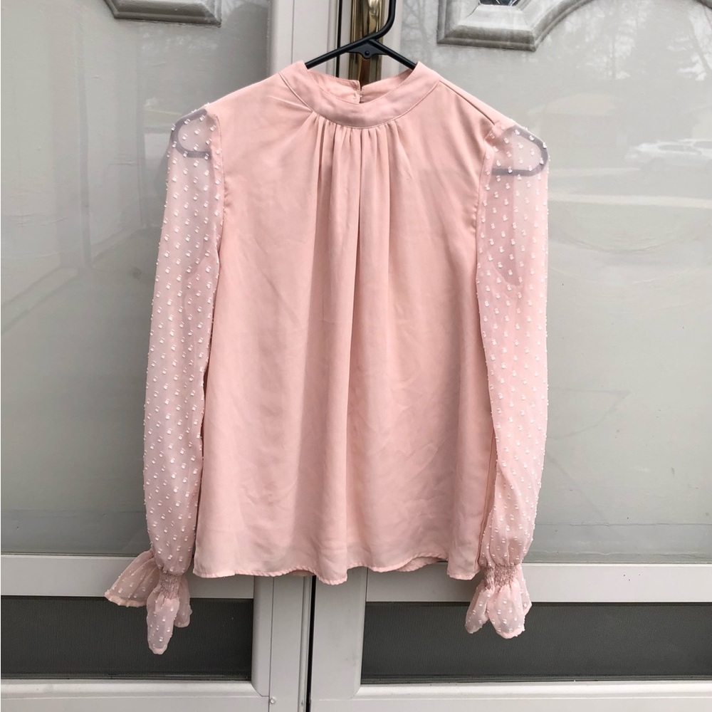 Sheer Peach Blouse (Juniors Medium/5-6)